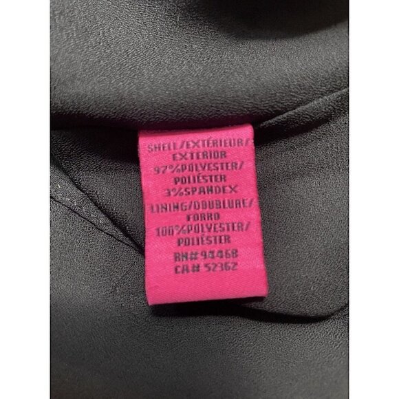 Betsey Johnson Black Sheath Flutter Short Sleeve Knee Length Dress Women’s 6 - Picture 14 of 15